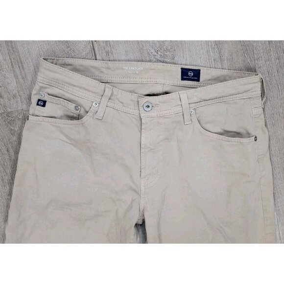 Adriano Goldschmied The Graduate Tailored Leg Sueded Stretch Pants Men 32 x 34 - Picture 2 of 11